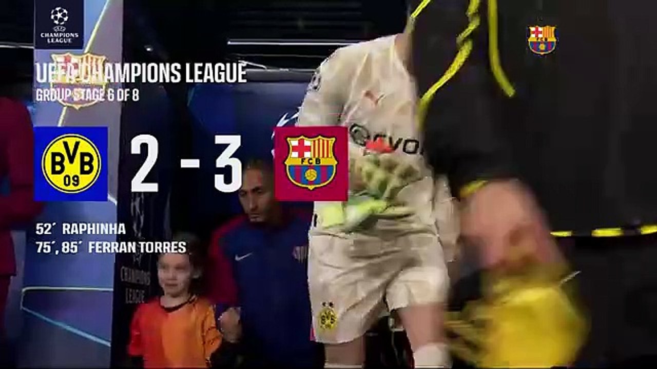 HIGHLIGHTS | BORUSSIA DORTMUND 2 vs 3 FC BARCELONA | UEFA CHAMPIONS LEAGUE 24/25 ⚽