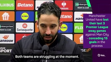 Amorim prepared for unusually low stakes Manchester derby