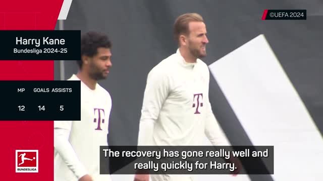 Kompany gives Kane return date for Bayern