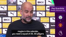 Guardiola blames City's poor form solely on fixture schedule