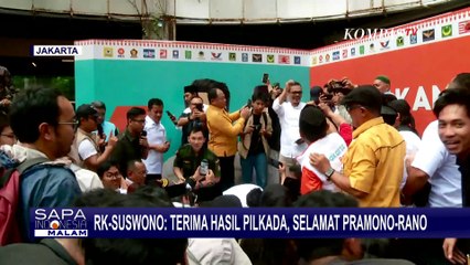 Terima Hasil Pilkada Jakarta, RK-Suswono Ucapkan Selamat pada Pramono-Rano