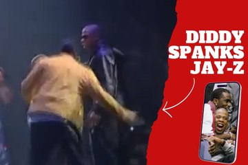 Diddy spanks Jay-Z during a concert in a video that resurfaces amid serious allegations against both of them