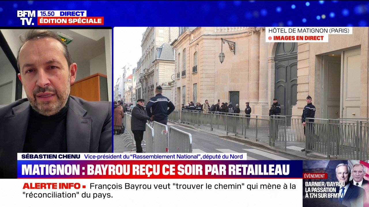 François Bayrou nommé Premier ministre: "Est-ce qu'il vient pour continuer la politique d'Emmanuel Macron ou est-ce qu'il vient pour changer les choses?, s'interroge Sébastien Chenu (RN)