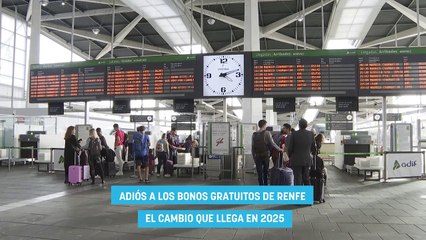 Adiós a los bonos gratuitos de RENFE el cambio que llega en 2025