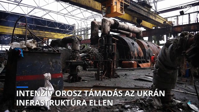 Intenzív orosz támadás az ukrán energiainfrastruktúra ellen
