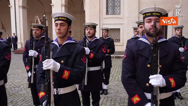 Mattarella incontra in Quirinale il Presidente della Palestina Abu Mazen