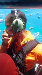 Imagens aéreas mostram operação de resgate em naufrágio, em Maragogi