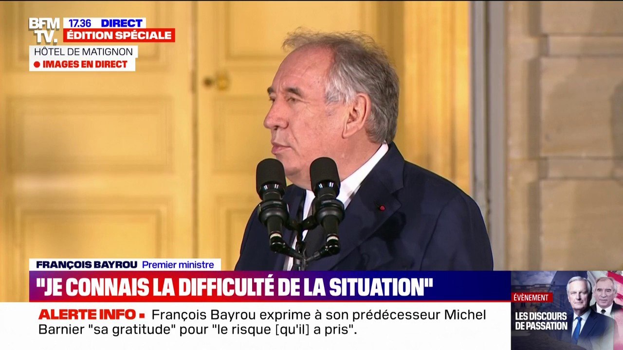François Bayrou: "La première obsession, qui est l'un des risques les plus graves pour moi, c'est le mur de verre qui s'est construit entre les citoyens et les pouvoirs"