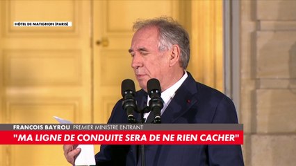 François Bayrou : «Ma ligne de conduite sera de ne rien cacher»