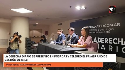 La Derecha Diario se presentó en Posadas y celebró el primer año de gestión de Milei