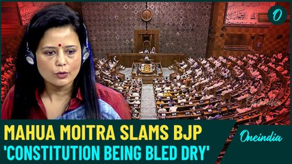 TMC MP Mahua Moitra's Blistering Attack on BJP in Lok Sabha: 'Constitution Bleeding From...'