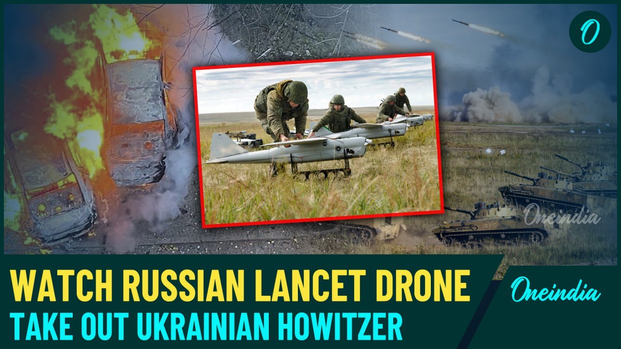 VIDEO: Russian Lancet Drone Crushes Ukrainian Howitzer: Putin's Forces Dominate Sumy Battlefield