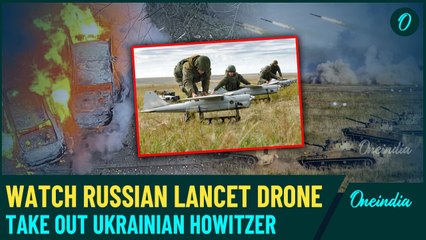 VIDEO: Russian Lancet Drone Crushes Ukrainian Howitzer: Putin's Forces Dominate Sumy Battlefield