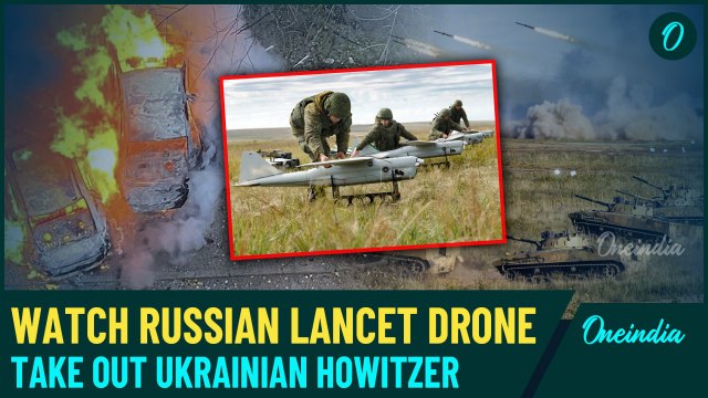 VIDEO: Russian Lancet Drone Crushes Ukrainian Howitzer: Putin's Forces Dominate Sumy Battlefield