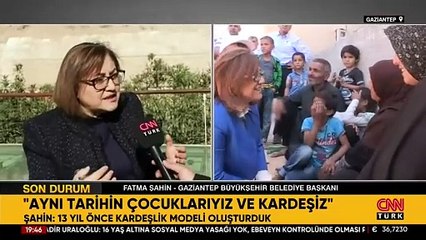 Gaziantep Büyükşehir Belediye Başkanı Fatma Şahin CNN TÜRK'te konuştu: ''Cerablus'u inşa ettik sıra Halep'te''