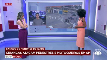 Gangue de crianças tenta assaltar pedestres em SP
