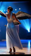 The woman performs a fusion with the falcon on AGT #americagottalent #magic