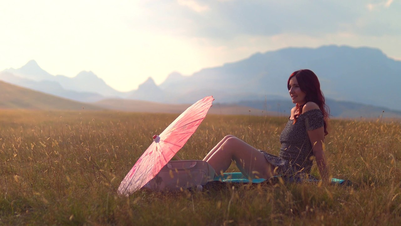 Meditation music video: Mountains and a woman