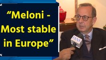 Antonio Bartoli praises Meloni’s stability, compares leadership with PM Modi