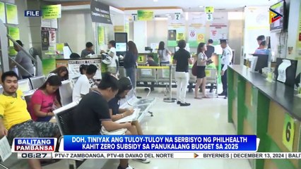 DOH, tiniyak ang tuloy-tuloy ang serbisyo ng PhilHealth kahit walang subsidy sa ilalim ng proposed 2025 national budget