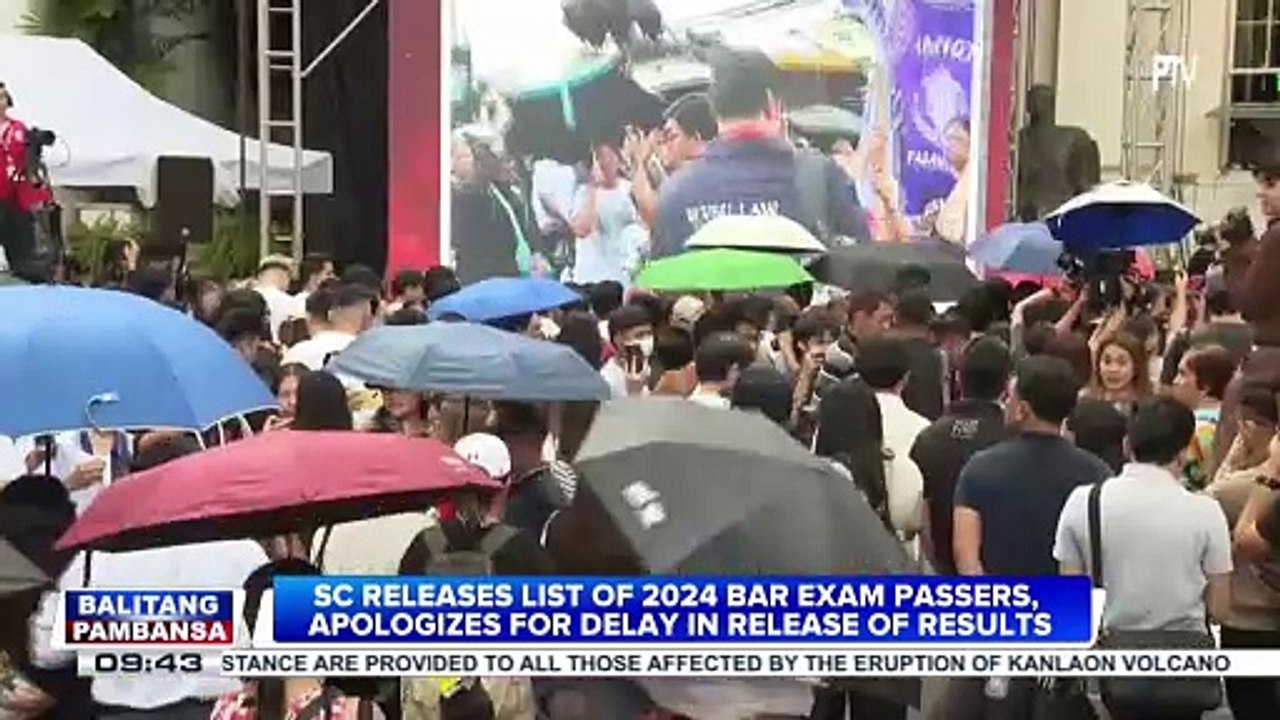 SC releases list of 2024 bar exam passers, apologizes for delay in release of results