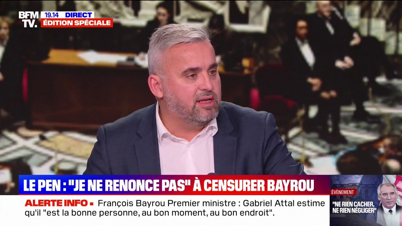 Alexis Corbière (député "Écologiste et social"): "C'est une colocation qui continue entre Emmanuel Macron et François Bayrou"