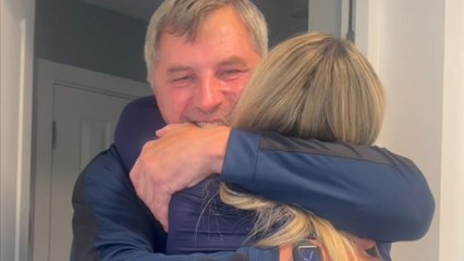 Woman makes her return to UK after 2 years to surprise friends & family