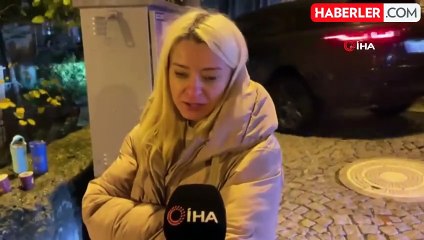 Beşiktaş'ta Park Halindeki Araç Bahçeye Uçtu