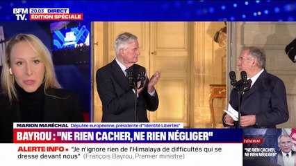 Marion Maréchal (députée européenne "Identité-libertés"): "François Bayrou a débuté l'aventure du macronisme et il va probablement (la) clore"