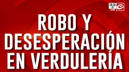 Robo y desesperación en verdulería: le pegó una piña en el ojo y lo encerró en la verdulería