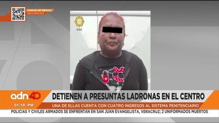 Detienen a presuntas ladronas en el Centro Histórico de la CDMX