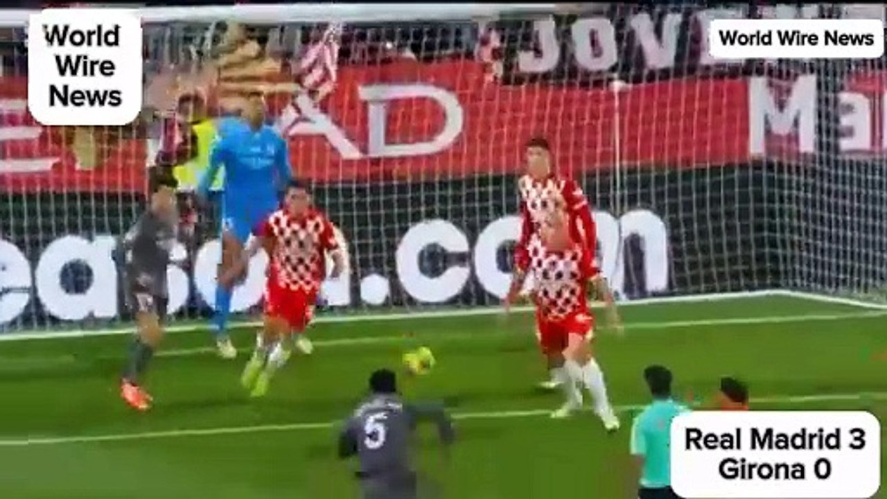 ملخص مباراة ريال مدريد ضد جيرونا 3 - 0 بتعليق عصام الشوالي.
