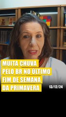 Muita chuva no BR no último fim de semana da primavera