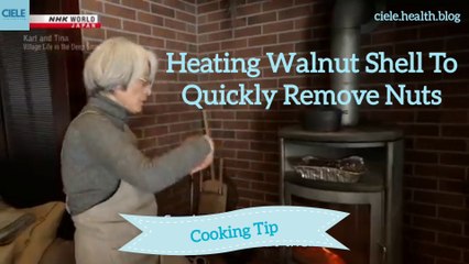 Heating Walnut Shell To Quickly Remove Nuts