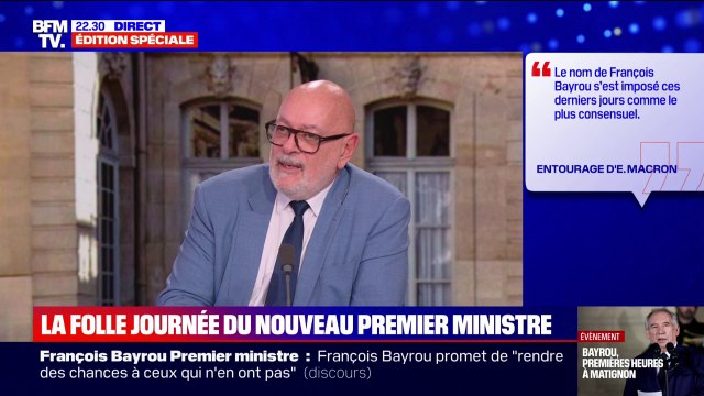 Il s'est battu pour obtenir son poste de Premier ministre : Bruno Millienne (Modem) revient sur la nomination de François Bayrou