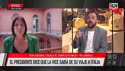 🔴POR KUEIRDER, ESCALA EL CONFLICTO ENTRE MILEI Y VILLARRUEL