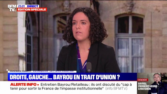 François Bayrou à Matignon: Le dernier fusible d'Emmanuel Macron pour Manon Aubry (LFI)