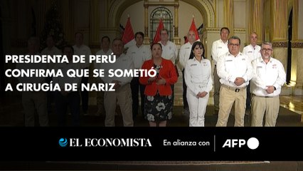 Presidenta de Perú confirma que se sometió a cirugía de nariz