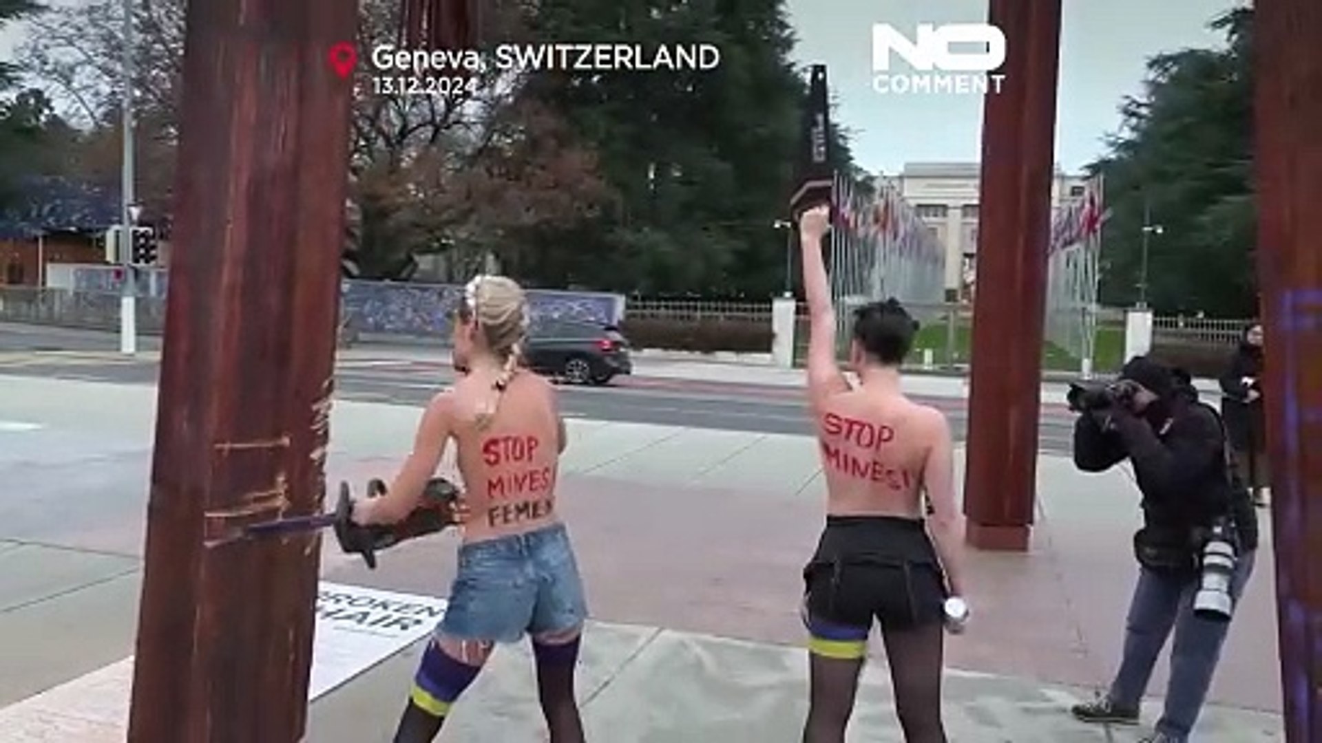 Femen campaign against the war in Ukraine
