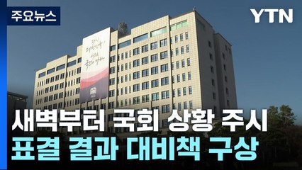 대통령실, 새벽 출근해 국회 상황 주시...표결 이후는? / YTN