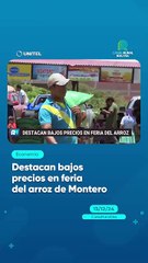 Destacan bajos precios en feria del arroz de Montero