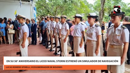 En su 50° aniversario El Liceo Naval Storni estrenó su simulador de navegación