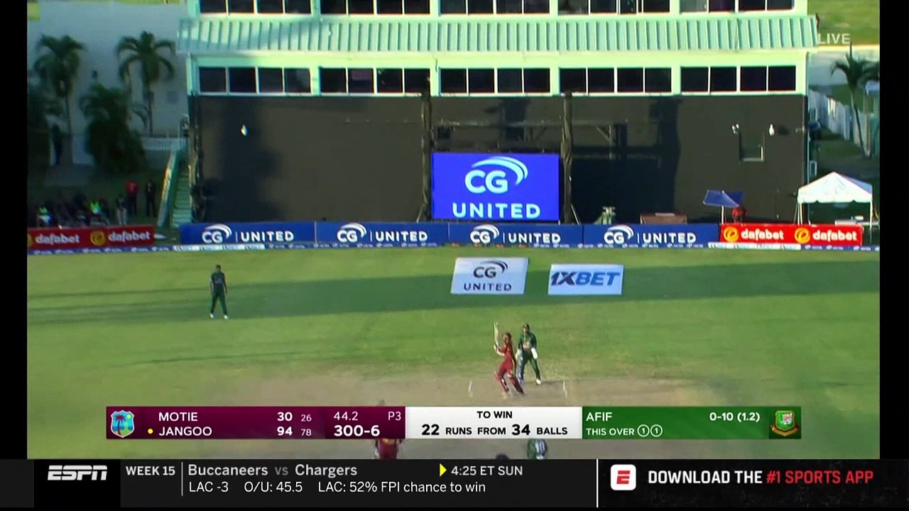AMIR JANGOO ON ODI DEBUT