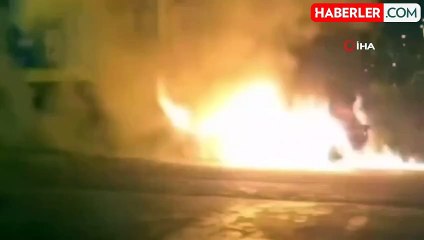 Üsküdar'da Otomobilde Yangın Çıktı