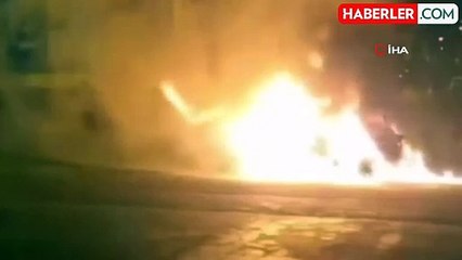 Üsküdar'da Otomobilde Yangın Çıktı