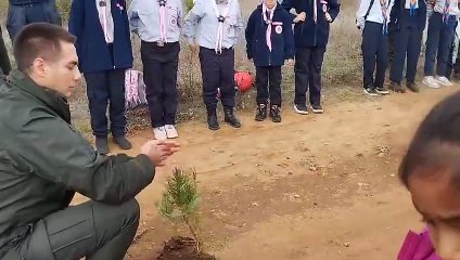 İzciler onlarca fidanı toprakla buluşturdu Toprağa 150 fidan armağan edildi