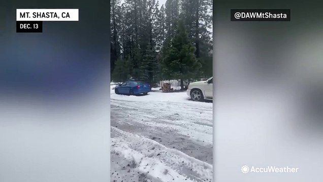 Mid-December snow falls in the Southwest