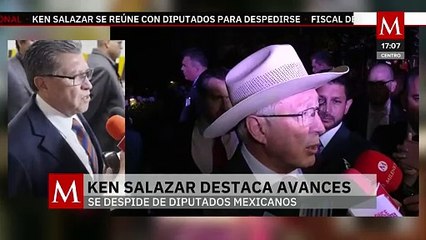 Ken Salazar se despide de la Cámara de Diputados; "fue un buen interlocutor", dice Monreal