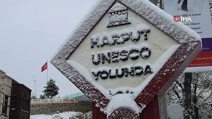 Karla kaplanan Harput Mahallesi göz kamaştırıyor