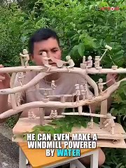 This man has supported his entire family by making toys out of bamboo